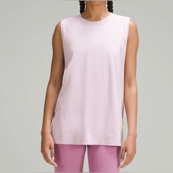 Lululemon Athletica Light Pink Muscle Tee size M - Picture 1 of 8